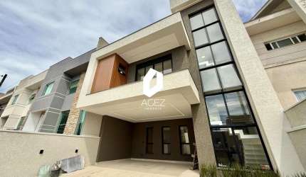 Sobrado novo a venda em condomínio fechado no Cachoeira, 3 quartos sendo 1 suíte