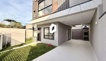 Sobrado novo Campo Comprido com 3 Quartos, Suíte e Área Gourmet – Pronto!