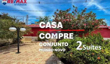 Casa à venda, Conjunto Mundo Novo, 2 suítes e 1 quarto,  375m²,  Cidade Nova