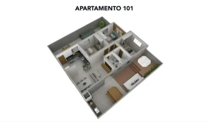 Área privativa à venda, 2 quartos, 2 vagas, Araguaia - Belo Horizonte/MG