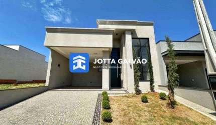 Casa em condomínio fechado com 3 quartos à venda na Avenida Luiz Greco, 10, Vila Monte Alegre, Paulínia, 140 m2 por R$ 1.040.000