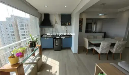 Condomínio Mairarê apto c/ 102m² c/ 3 dorms; 1 suíte, 2 vgs; lazer completo. FL23