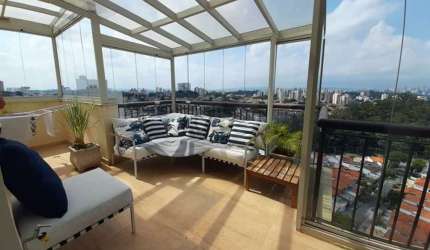 Cobertura de Luxo no Bonfiglioli: 124m², mobiliada, terraço gourmet (FL43)