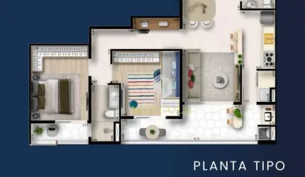 Apartamento com 2 dormitórios à venda, 69 m² por R$ 550.000,00 - Jardim das Nações - Taubaté/SP