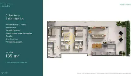 Apartamento com 3 dormitórios à venda, 139 m² por R$ 1.517.195,00 - Tenório - Ubatuba/SP