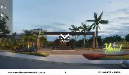 Lançamento: AP com 2 quartos, suíte, 1 vaga e área de lazer completa em Oficinas – Eleva You