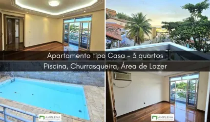 Apartamento tipo Casa, 3 quartos, à venda na Freguesia (Ilha do Governador) - Rio de Janeiro/RJ