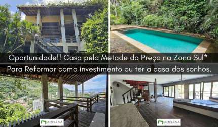 Oportunidade Única! Casa com Potencial de Valorização! Para Reformar e deixar do seu jeito! Casa 4 quartos à venda em Laranjeiras - Rio de Janeiro/RJ