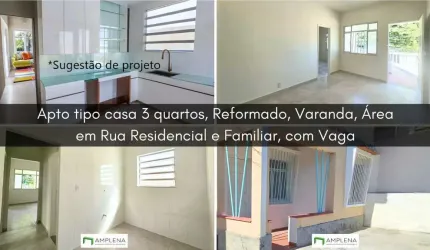 Casa 3 quartos à venda com Varanda, Vaga, Área de Serviço - Rio de Janeiro/RJ