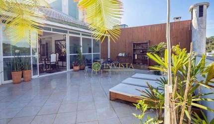 Á venda em Jurerê Internacional! Terraço privativo, churrasqueira, 3 quartos e 2 vagas de garagem.