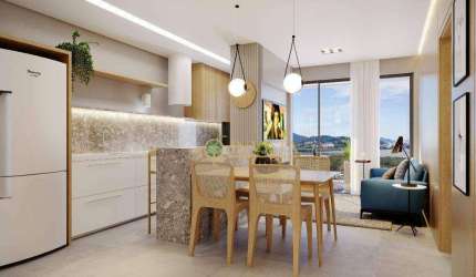 Lançamento! Apartamento com 2 quartos, sacada com churrasqueira e 1 vaga de garagem.