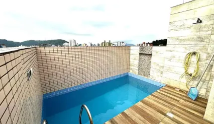 Cobertura com 3 quartos, Centro, São Vicente - R$ 680 mil, Cod: 121