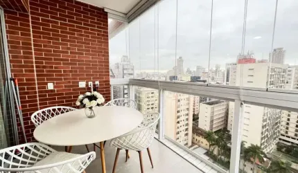 Oportunidade única: Apartamento à venda em Santos-SP, Boqueirão! 1 quarto, 1 sala, 1 banheiro, 1 vaga de garagem, 46m².