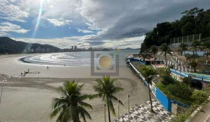 Apartamento de 3 Quartos na Ilha Porchat, São Vicente-SP: 1 Suite, 2 Salas, 1 Vaga de Garagem, 216m² de Área.