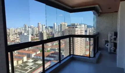 Apartamento Alto Padrão com Vista Panorâmica no Boqueirão - Lazer completo - Santos-SP