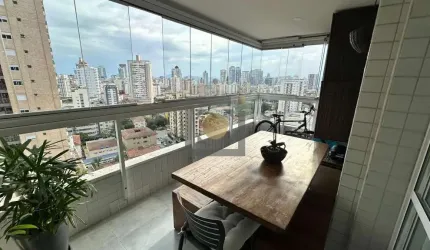 Apartamento à venda na Ponta da Praia ? 3 Quartos e Varanda Gourmet