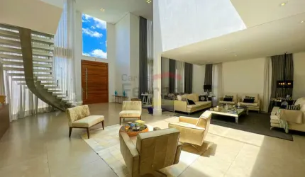 CASA À VENDA NO CONDOMÍNIO SUÍÇA DA CANTAREIRA, 4 SUÍTES, 6 VAGAS, PISCINA E CHURRASQUEIRA.