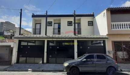 sobrado Novo Vila Mazei 3 dormitorios, 3 suites, 2 vagas, quintal