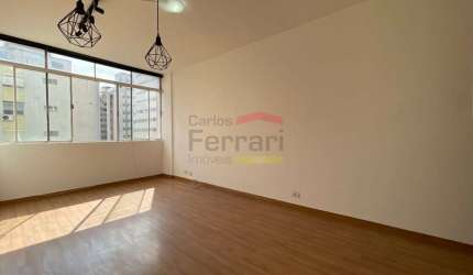 Apartamento 90m² no Jardim Paulista com 2 dormitórios e 1 vaga de garagem.