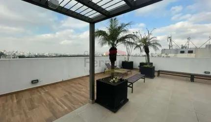 Casa Verde, Studio novo com 31m² sala, cozinha, lavanderia, banheiro, 01 dormitório e mobiliado !