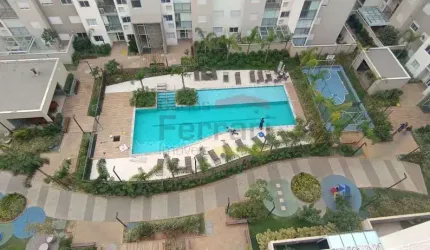 Apartamento 2 dormitórios sendo 1 suíte, varanda c churrasqueira, vaga coberta e cond lazer completo
