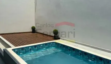Casa à venda em Atibaia, 3 quartos, 1 suíte, 2 vagas com piscina.