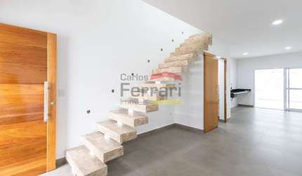 Sobrado Novo com 3 Suítes, Espaço Gourmet e 2 Vagas - Parada Inglesa