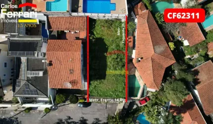 TERRENO A VENDA COM 360 M² EM RUA SEM SAIDA COM CANCELA, SEGURANÇA 24H,