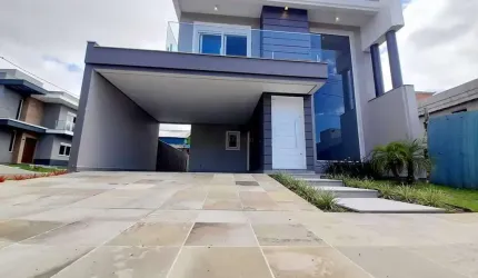 Sobrado em construção, no Condomínio Las Brisas, localizado no Bairro Igara em Canoas.