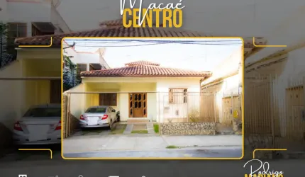 Vendo excelente casa linear com 3 dormitórios no Centro de Macaé