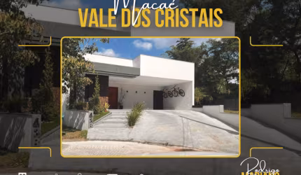 VENDO MARAVILHOSA CASA LINEAR COM 4 DORMITÓRIOS NO VALE DOS CRISTAIS EM MACAÉ