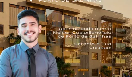 Apartamento em Porto de Galinhas | 1 Quarto | Perto do Centrinho | Alta Rentabilidade