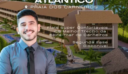 Apartamento Beira-mar na Praia dos Carneiros | Melhor Trecho | 1 Quarto | Lazer Completo
