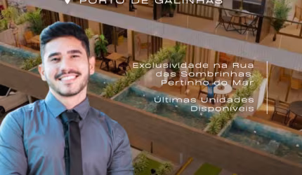 Flat em Porto de Galinhas | Rua das Piscinas Naturais | Térreo c/ Piscina Priv.