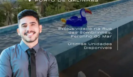Flat em Porto de Galinhas | Rua das Piscinas Naturais | Térreo c/ Piscina Priv.