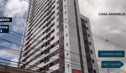 APARTAMENTO NOVO - 03 QUARTOS - CASA AMARELA/RECIFE - EXCELENTE LOCALIZAÇÃO