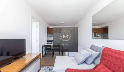 Apartamento com 1 dormitório à venda, Mobiliado, Rebouças.
