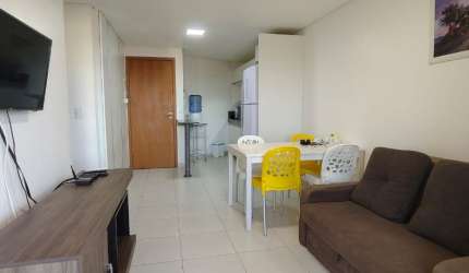 Apartamento com 1 quarto 46m² Praia de Carneiros Mobiliado Condomínio Resort Beira Mar