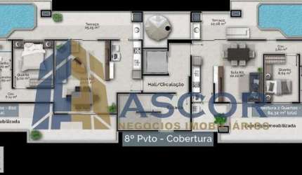 Cobertura com 3 quartos à venda na Rua Capitão Romualdo de Barros, --, Carvoeira, Florianópolis, 112 m2 por R$ 1.320.000