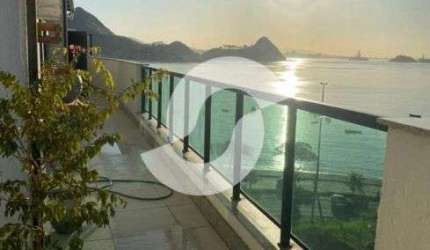 Cobertura linear à venda 3 quartos, 3 vagas, em Charitas - Niterói - RJ