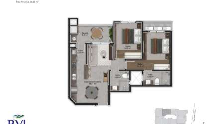 Trindade | Apartamento 2 dorms + 1 vg e hb