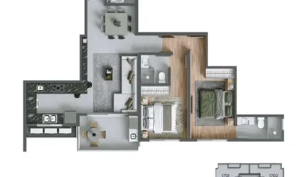 Venda | Apartamento com 2 suítes + 2 vagas