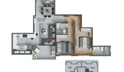 Venda | Apartamento com 2 suítes + 2 vagas
