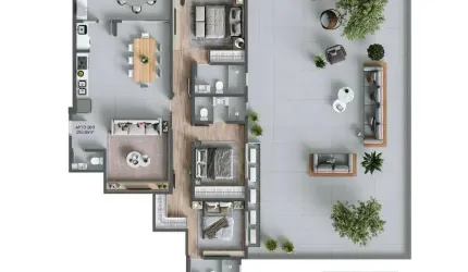 Venda | Apartamento Garden 3 suítes + 2 vagas