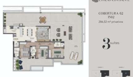 Venda | Cobertura 3 suítes + 2 vagas e hb