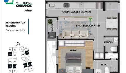 Venda | Carianos | Apartamento 1 suíte