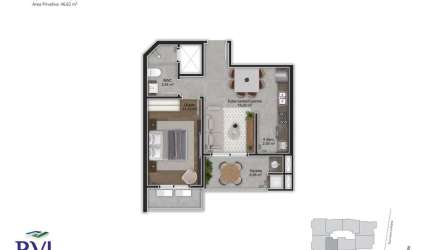 Trindade | Apartamento 1 dorm + 1 vg