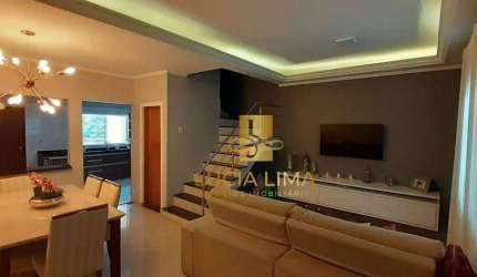 Sobrado LUXUOSO com ESPAÇO GOURMET, 4 dormitórios à venda, 167 m² por R$ 750.000 - Jardim Santa Maria - Jacareí/SP