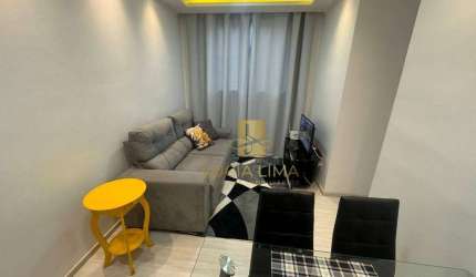 Apartamento ACONCHEGANTE para ALUGAR MOBILIADO,  com 1 dormitório, 39 m² por R$ 2.300/mês - Jardim das Indústrias - São José dos Campos/SP