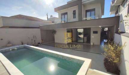 VIVA COM REQUINTE, Sobrado com PISCINA,  3 SUÍTES à venda, 230 m² por R$ 2.200.000 - Condomínio Altos da Serra Vl - São José dos Campos/SP